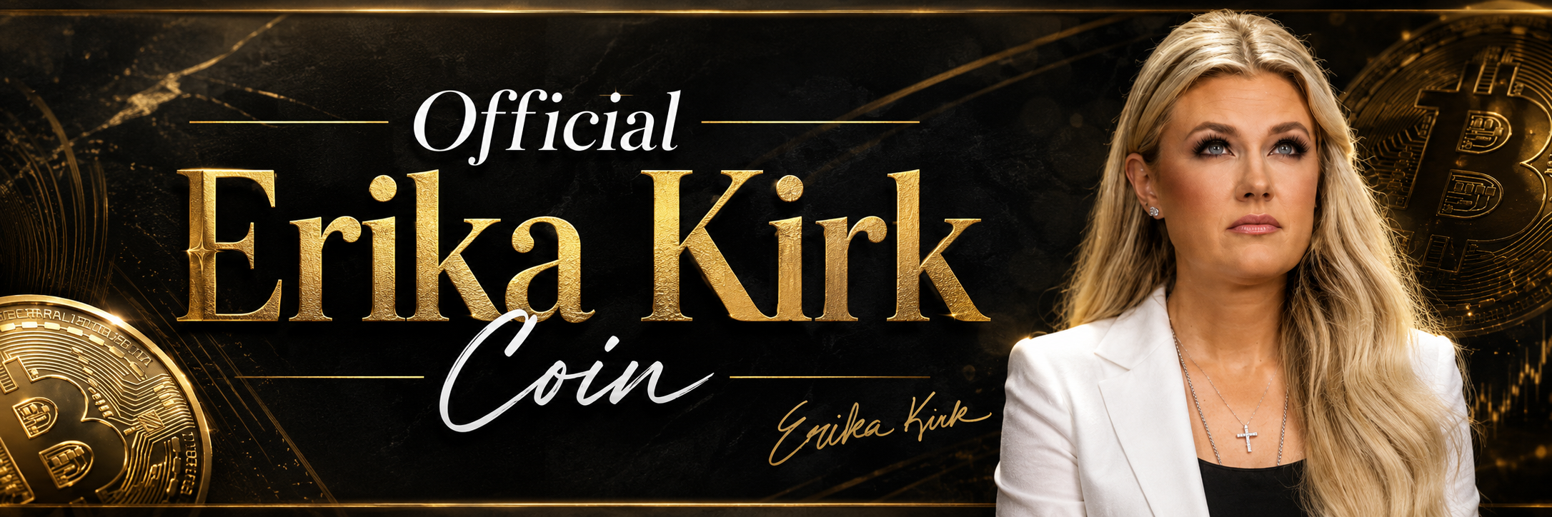 Official Erika Kirk Coin banner